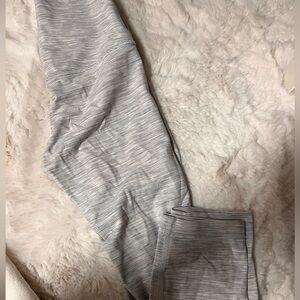 Lululemon Striped Gray Leggings